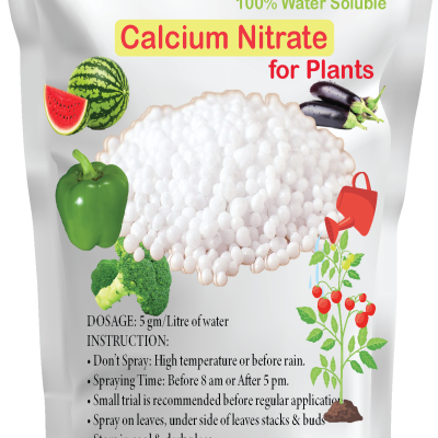 1 Kg Calcium Nitrate Granules for Plants – Improves Root Health, Boosts Growth, Prevents Calcium Deficiency in Plants
