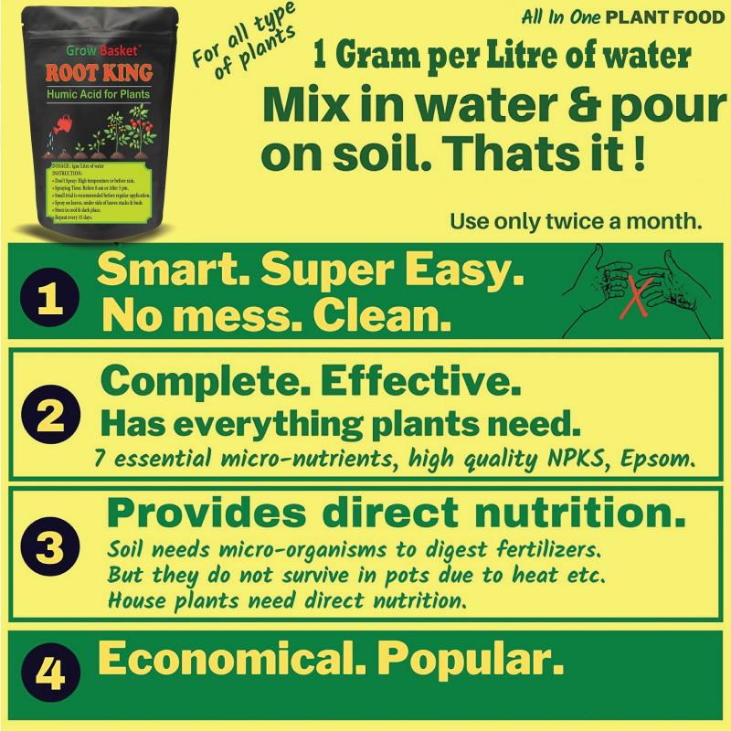 Humic Acid (98%) for Plants | Organic Growth Enhancer & Soil Conditioner